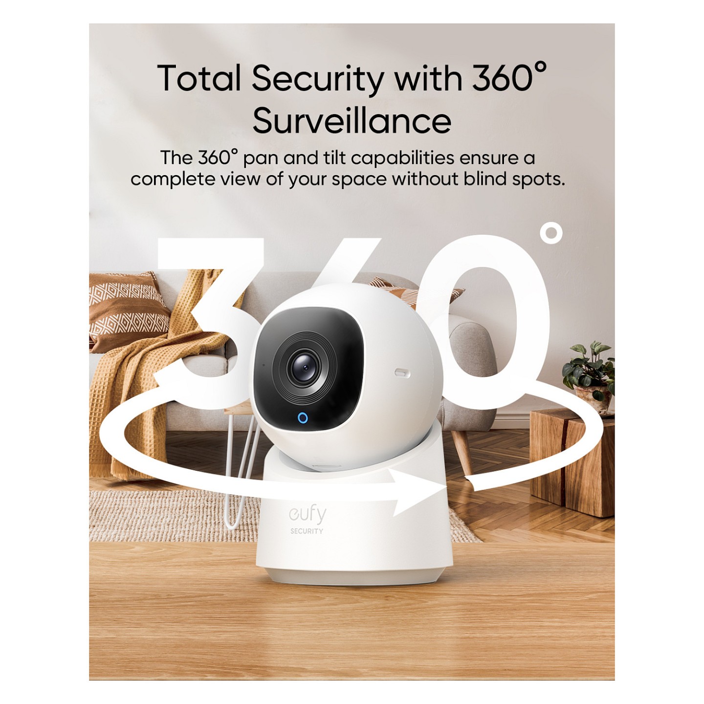 Eufy Überwachungskamera C220 für Innenbereich. 2560 x 1440 (QHD). T8W11321 — Buy in Cyprus with Fast Delivery