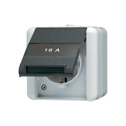 Jung 820 NA W AP WD-Steckdose mit Schriftfeld — Buy in Cyprus with Fast Delivery