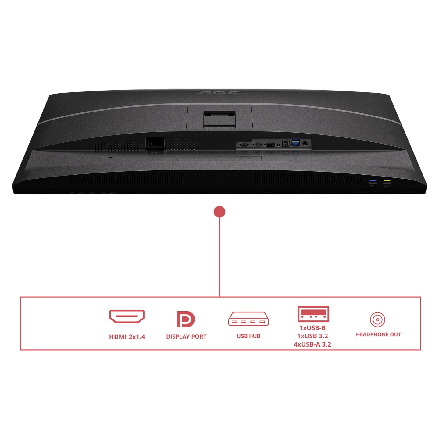 AOC 81.3cm (31.5') Q32E4U 16:09 2xHDMI+DP+USB IPS black — Buy in Cyprus with Fast Delivery