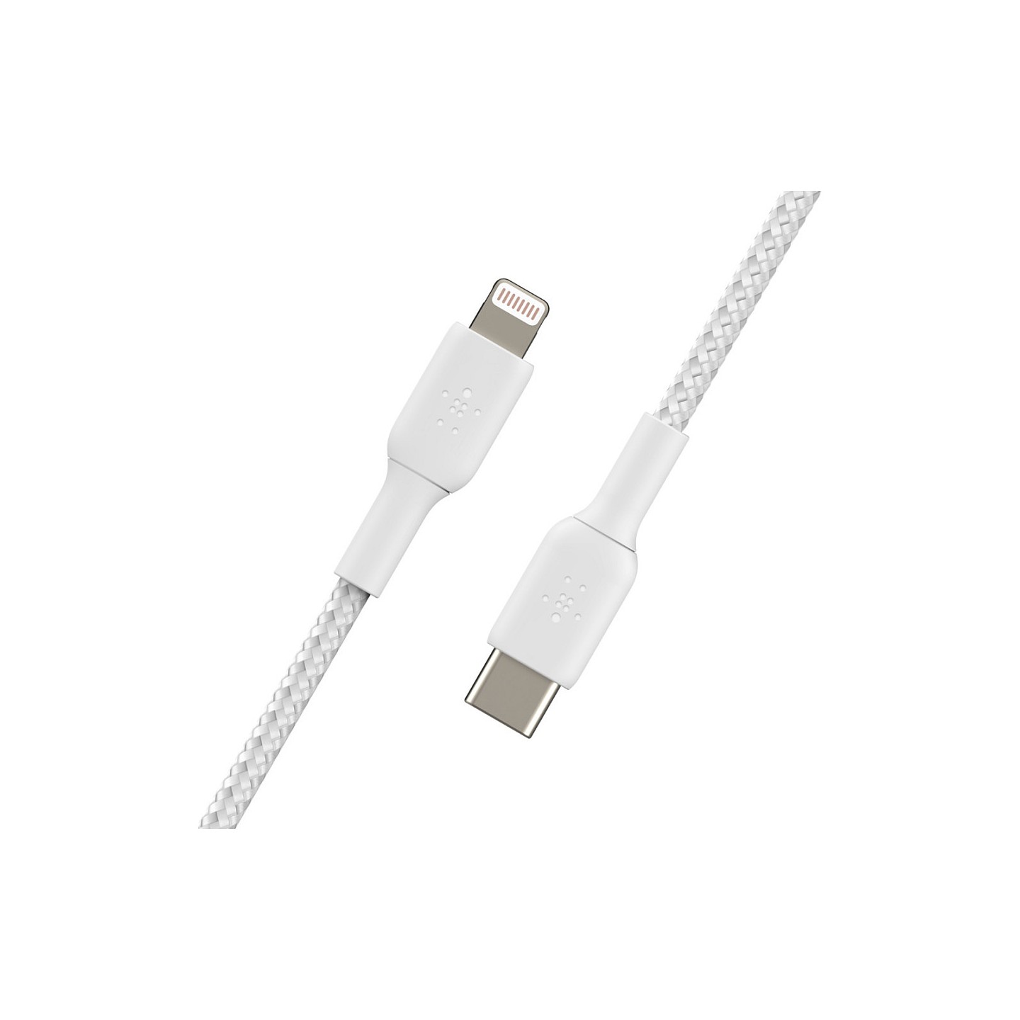 Belkin BoostCharge - Lightning-Kabel - 24 pin USB-C männlich zu Lightning männlich - 2 m - weiß - USB-Stromversorgung...