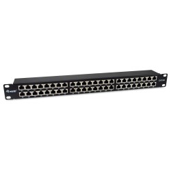 Equip Patchpanel 48x RJ45 Cat6A 19' FTP 1HE Premium schwarz — Buy in Cyprus with Fast Delivery
