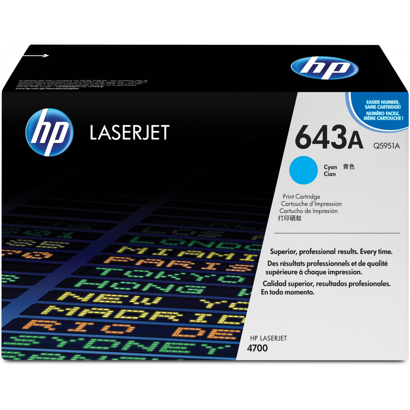 HP 643A Original Toner Cartridge - Q5951A - Cyan, Standard Yield 10,000 pages — Buy in Cyprus with Fast Delivery