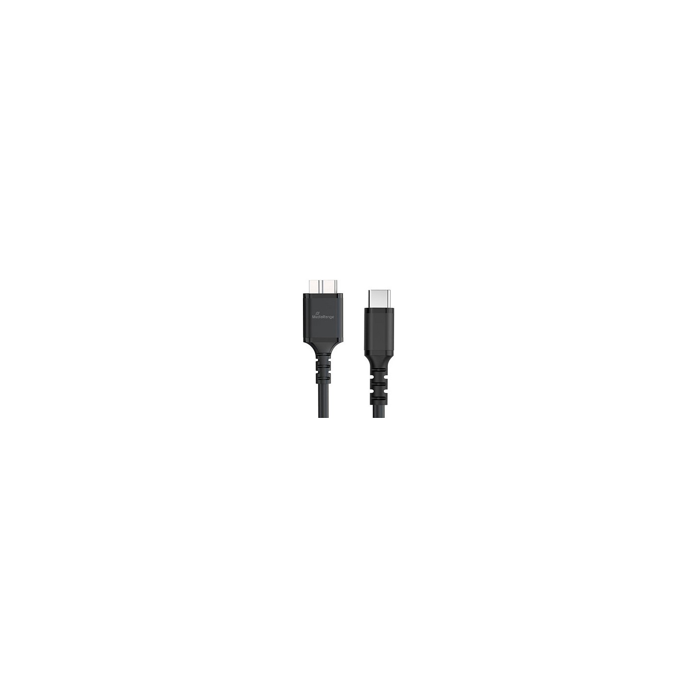 MediaRange Ladekabel USB 3.0 Micro-B auf USB-C. 50cm. sw — Buy in Cyprus with Fast Delivery