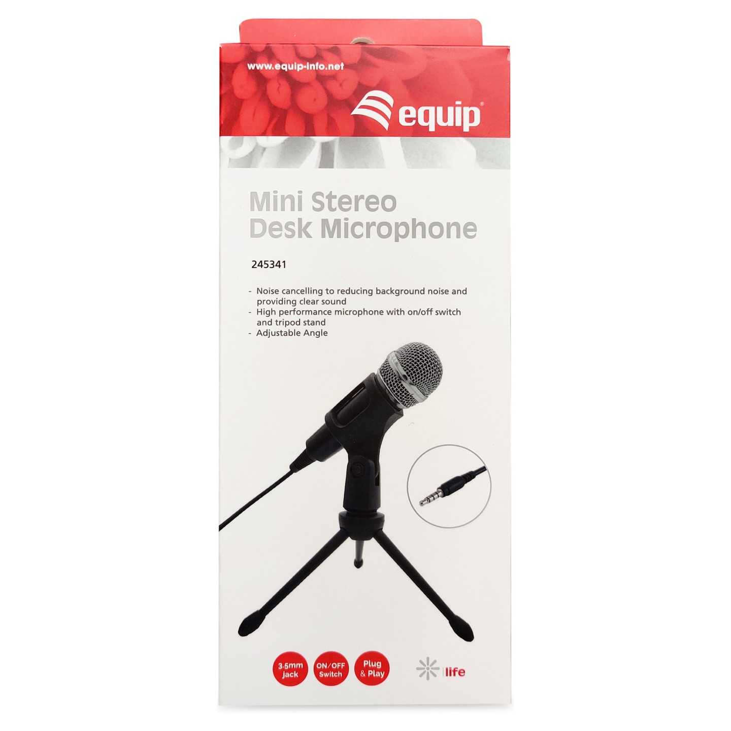 Equip Tischmikrofon+Einstellbarer Winkel mini 3.5mm Klinke — Buy in Cyprus with Fast Delivery