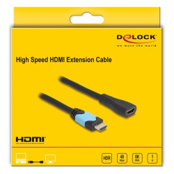 DELOCK High Speed HDMI Verlngerungskabel 48 Gbps 8K 60Hz 1m — Buy in Cyprus with Fast Delivery
