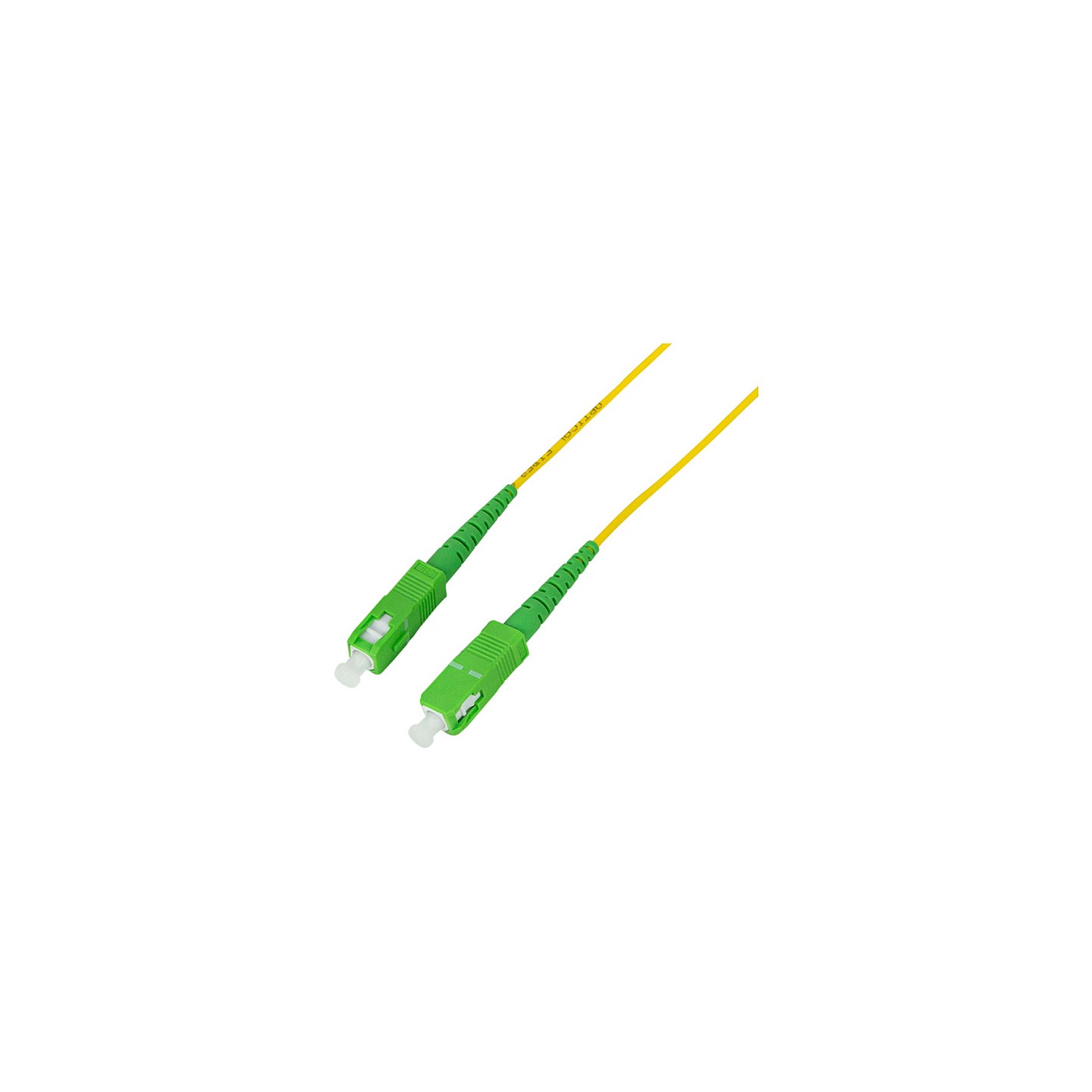 Fibre optic patch cable - OS2 - SC APC to SC APC - simplex - singlemode - yellow G.657.A2 - 10 m