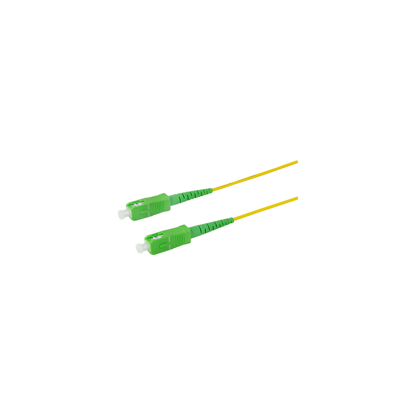 Fibre optic patch cable - OS2 - SC APC to SC APC - simplex - singlemode - yellow G.657.A2 - 10 m