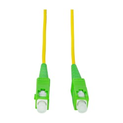 Fibre optic patch cable - OS2 - SC APC to SC APC - simplex - singlemode - yellow G.657.A2 - 10 m