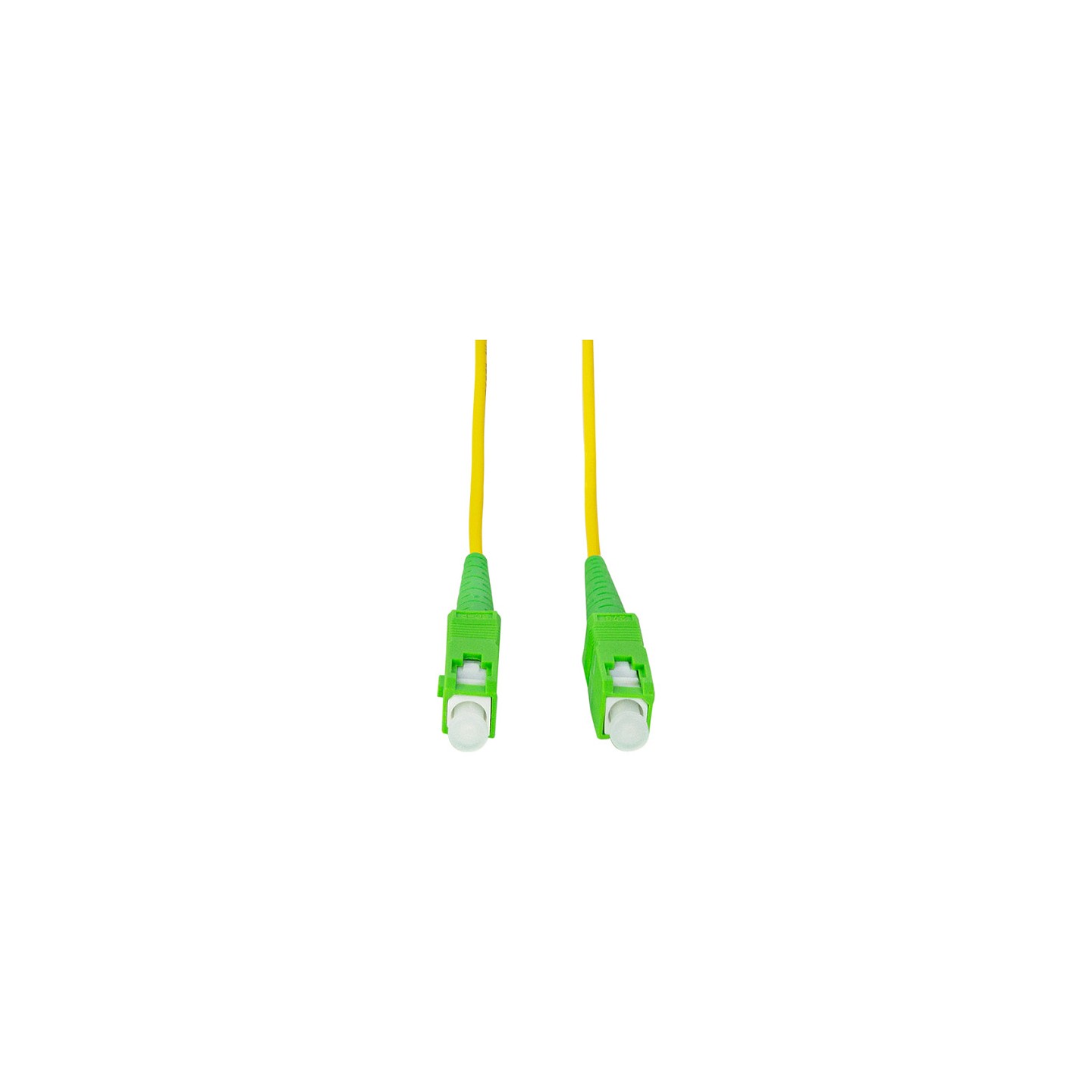 Fibre optic patch cable - OS2 - SC APC to SC APC - simplex - singlemode - yellow G.657.A2 - 10 m
