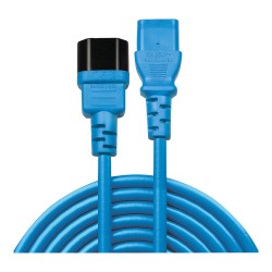 LINDY IEC-Netzverlängerung C14 - C13 blau 1m — Buy in Cyprus with Fast Delivery