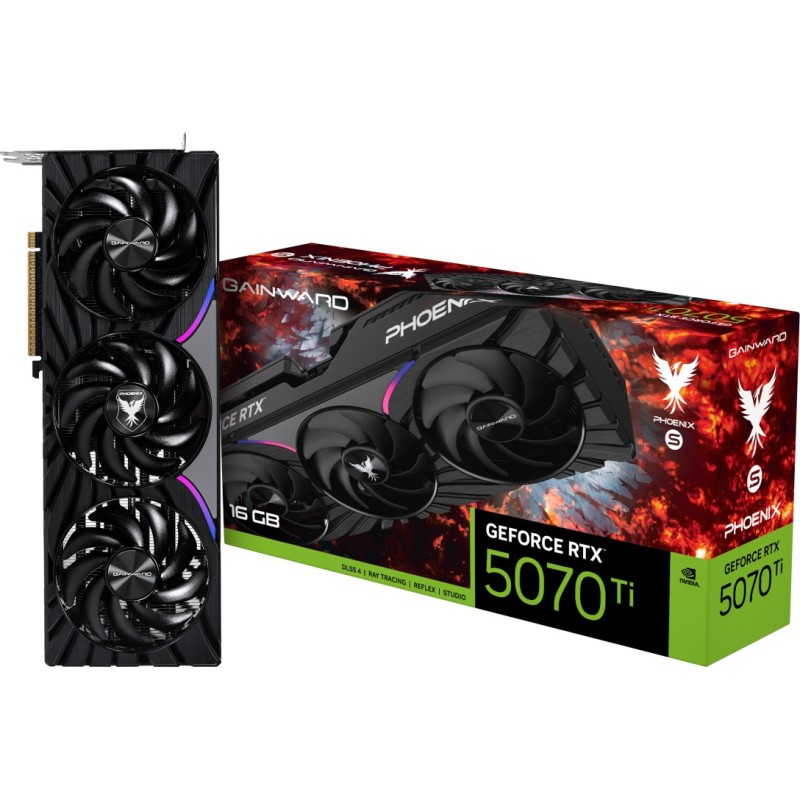 Buy Gainward GeForce RTX 5070 Ti Phoenix-S - Black/Grey - 16GB GDDR7, 2452MHz Bo... in Cyprus, Nicosia, Limassol, Larnaka, Pafos