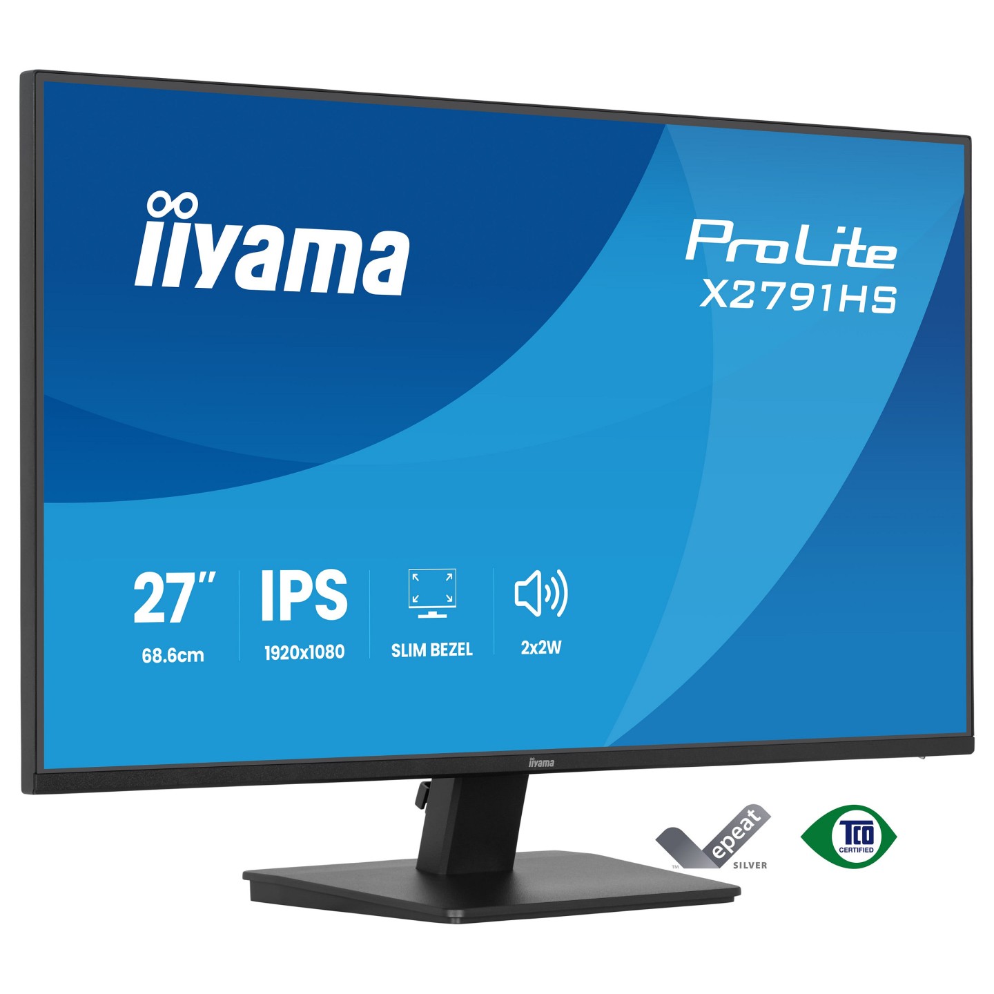 IIYAMA 68.6cm (27') X2791HS-B1 16:9 HDMI+DP IPS — Buy in Cyprus with Fast Delivery