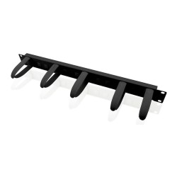 VALUE 48.26cm 19Zoll-Frontplatte 1HE mit 5 Kabelsen schwarz — Buy in Cyprus with Fast Delivery