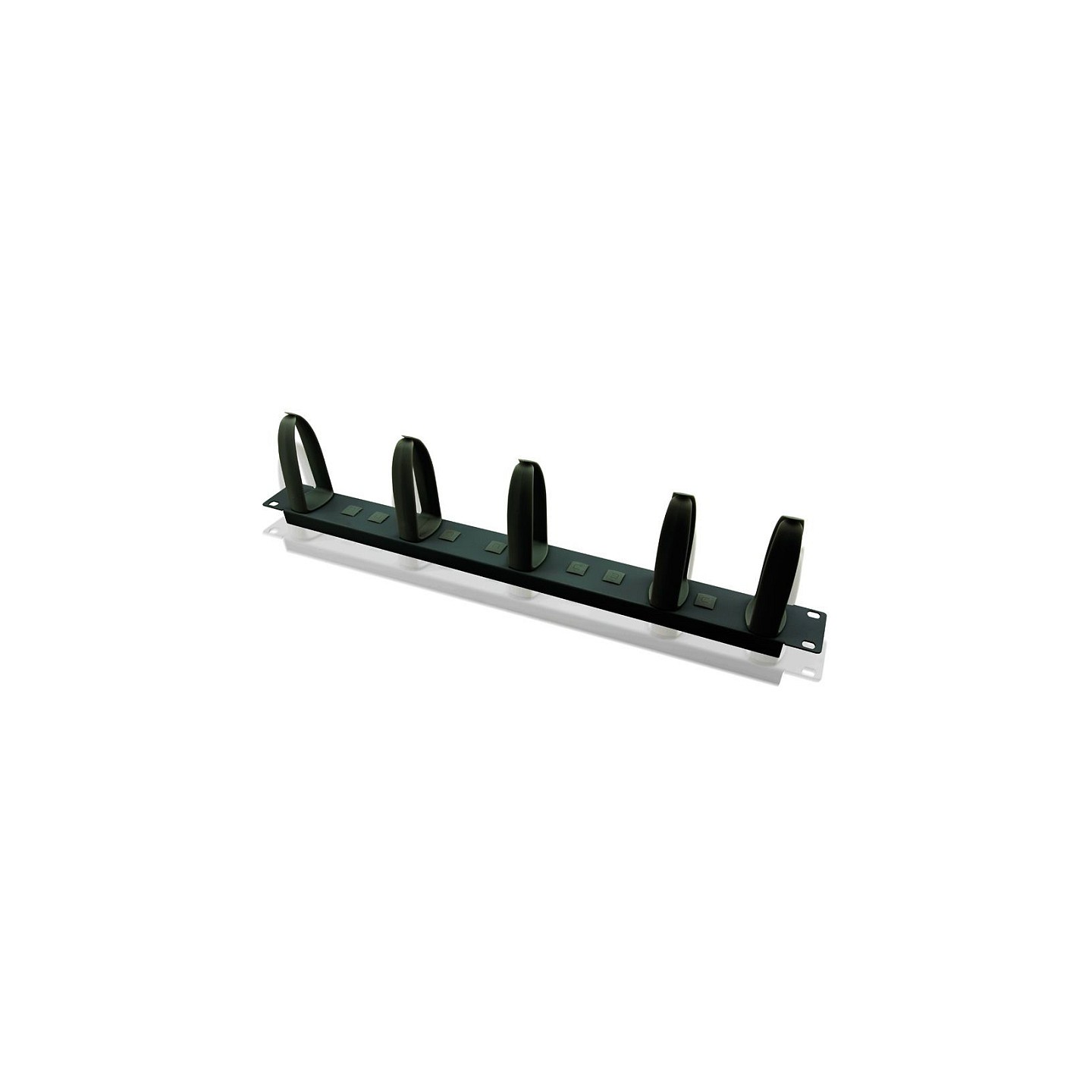 VALUE 48.26cm 19Zoll-Frontplatte 1HE mit 5 Kabelsen schwarz — Buy in Cyprus with Fast Delivery