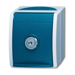 BUSCH JAEGER BJ 20EWSL-53 Steckdose m.Sicherheits- Schloss ocean IP44 grau blaugrün — Buy in Cyprus with Fast Delivery