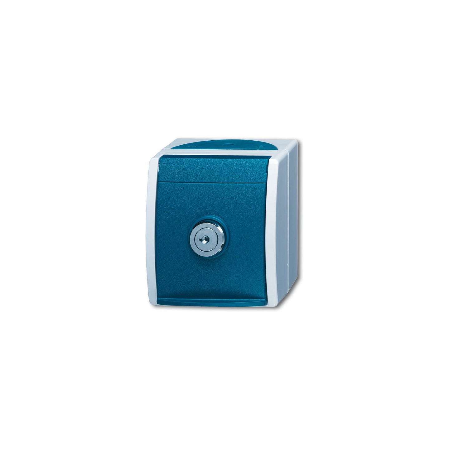 BUSCH JAEGER BJ 20EWSL-53 Steckdose m.Sicherheits- Schloss ocean IP44 grau blaugrün — Buy in Cyprus with Fast Delivery