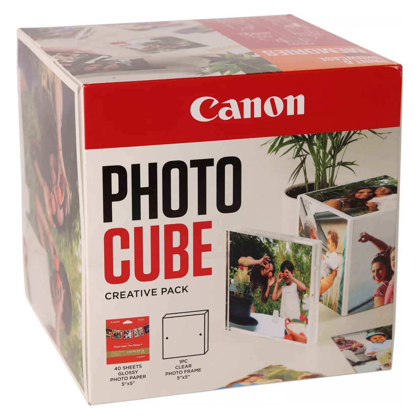 Canon PP-201 13x13 cm Photo Cube Creative Pack White Orange 40 Bl — Buy in Cyprus with Fast Delivery