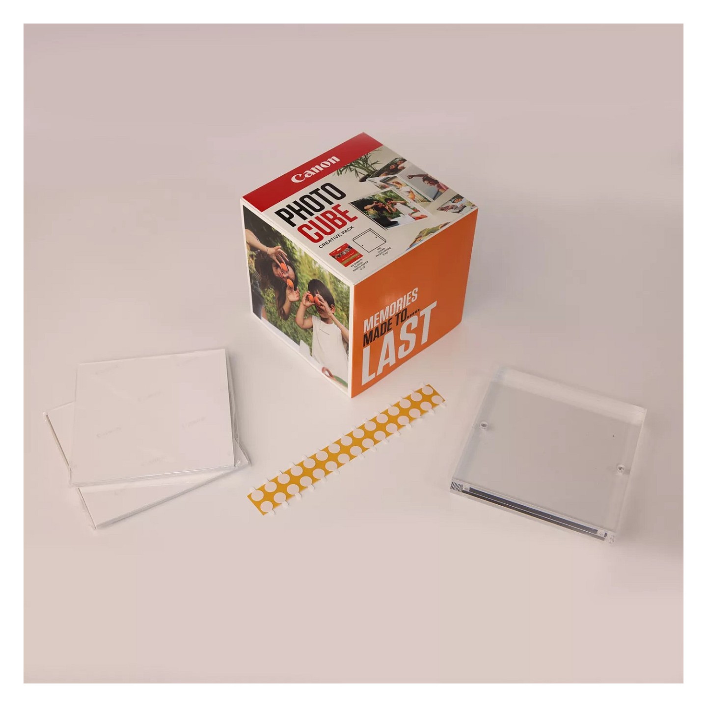 Canon PP-201 13x13 cm Photo Cube Creative Pack White Orange 40 Bl — Buy in Cyprus with Fast Delivery