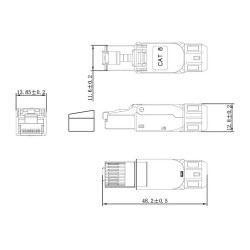 VALUE Feldkonfektionierbarer RJ-45-Stecker Cat.8 (Class I) — Buy in Cyprus with Fast Delivery