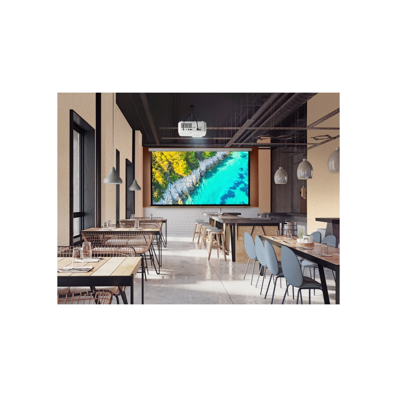 ViewSonic LS740HD - 5000 ANSI Lumen FHD Laser Projector - White, 1080p 3LCD — Buy in Cyprus with Fast Delivery