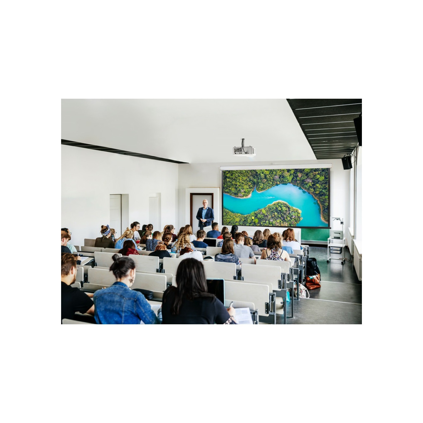 ViewSonic LS740HD - 5000 ANSI Lumen FHD Laser Projector - White, 1080p 3LCD — Buy in Cyprus with Fast Delivery