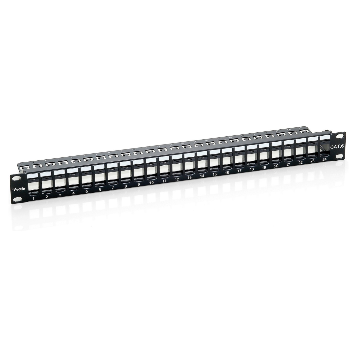 Equip Patchpanel 24x Cat6 19' UTP 1HE Keystone Montage sw — Buy in Cyprus with Fast Delivery