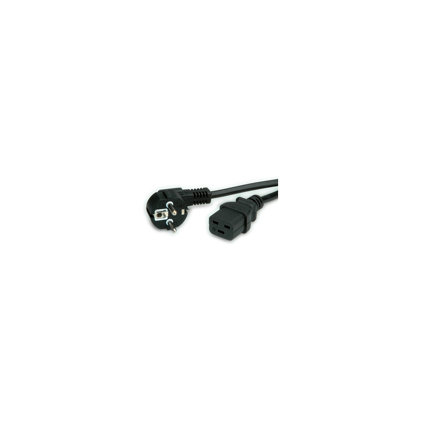 VALUE Netzkabel Schutzkontakt CEE7 7 - IEC320-C19. 16A. schwarz. 3 m — Buy in Cyprus with Fast Delivery