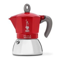 Bialetti Mokka-Kanne 0.2 l Moka Induktion rot — Buy in Cyprus with Fast Delivery