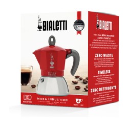Bialetti Mokka-Kanne 0.2 l Moka Induktion rot — Buy in Cyprus with Fast Delivery