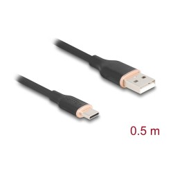 DELOCK USB 2.0 Kabel USB Typ-A St to USB Typ-C St 0.5m schw. — Buy in Cyprus with Fast Delivery
