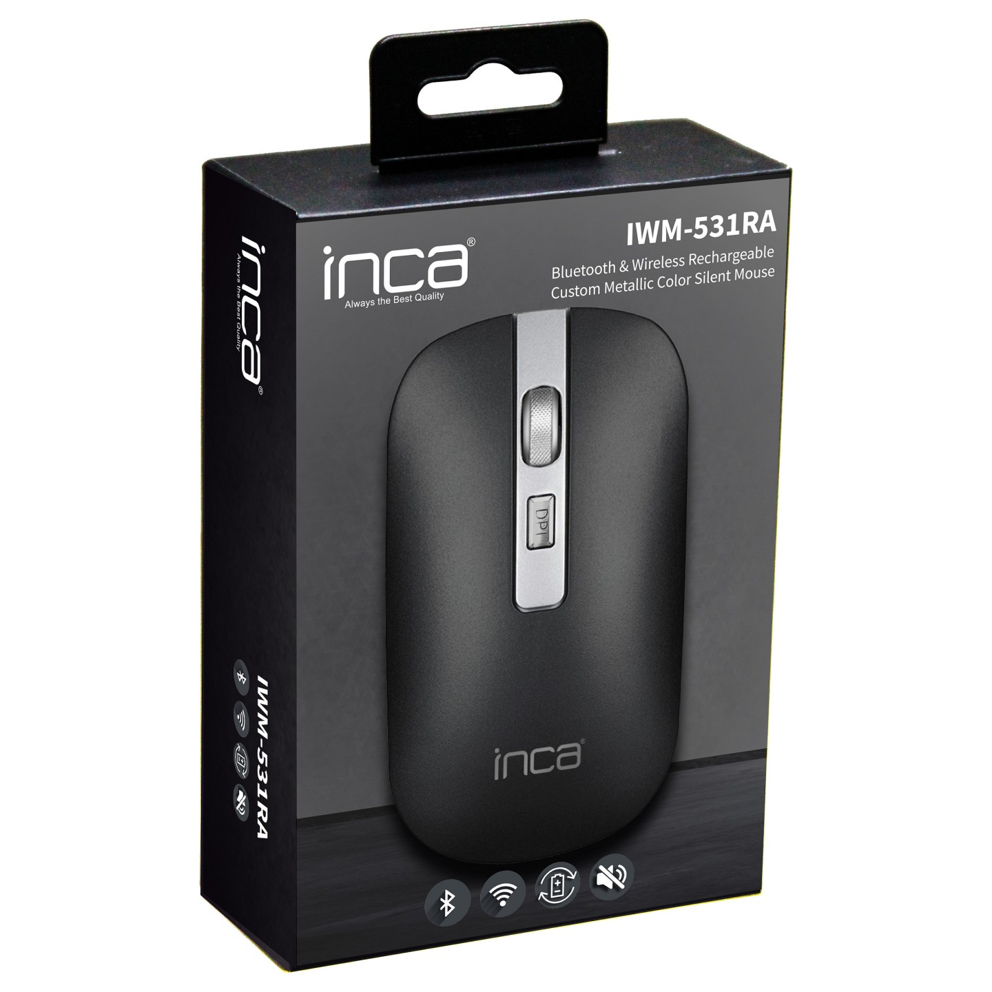 INCA Maus IWM-531RA Wrls & BT.4D-Taste.Akku.Spec.Metallic — Buy in Cyprus with Fast Delivery