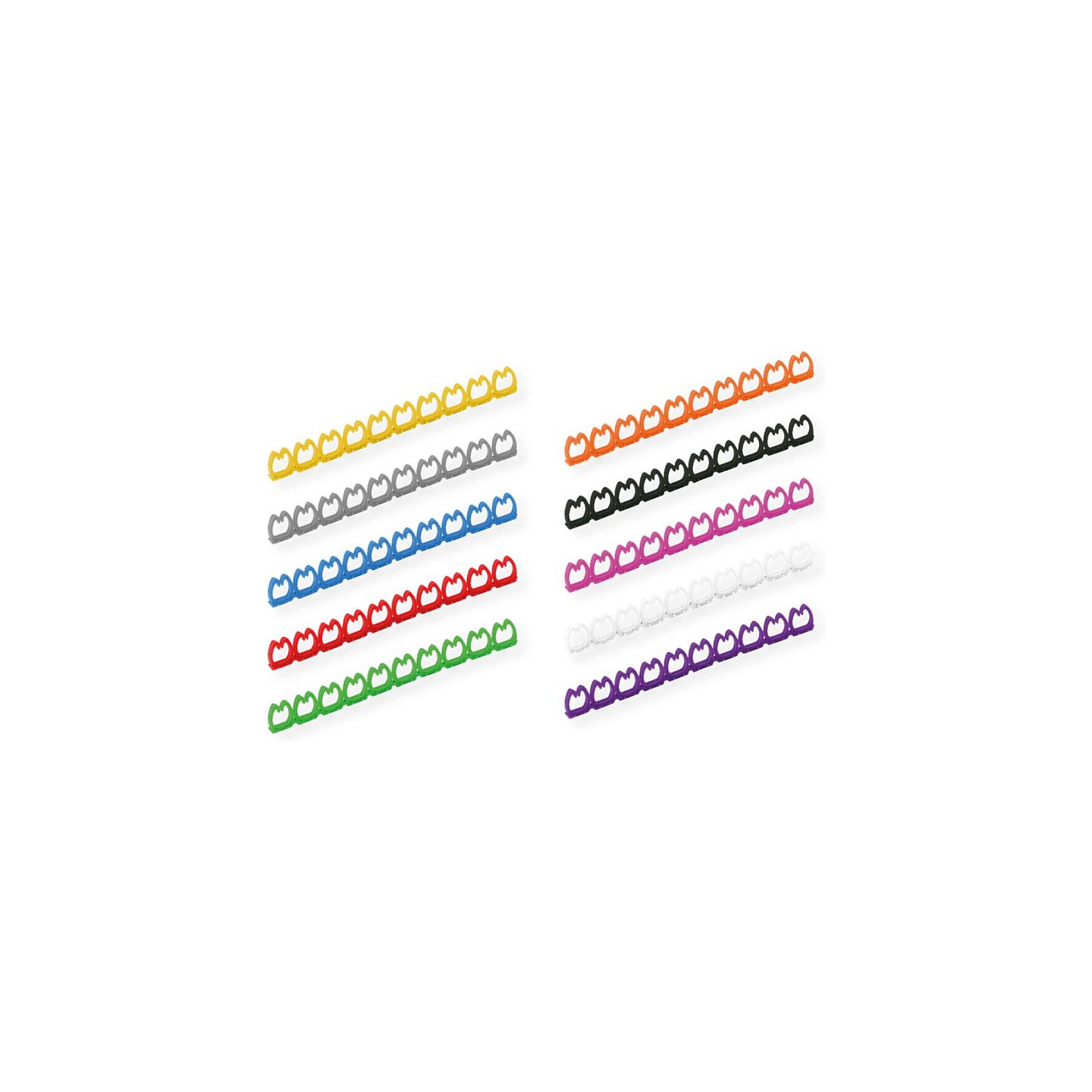 VALUE Kabelmarkierungsset fr Patchkabel. 4 - 5.5mm. 10 x 10 St.. mehrfarbig — Buy in Cyprus with Fast Delivery
