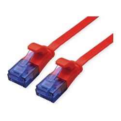 VALUE Patchkabel Cat.6A (Class EA) UTP. extra-flach. rot. 1 m — Buy in Cyprus with Fast Delivery
