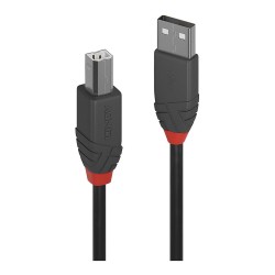 LINDY USB 2.0 Kabel Typ A B Anthra Line M M 5m — Buy in Cyprus with Fast Delivery