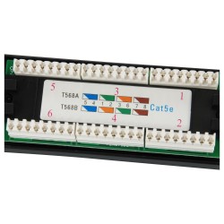Equip Patchpanel 24x RJ45 Cat5e 19' UTP 1HE schwarz — Buy in Cyprus with Fast Delivery