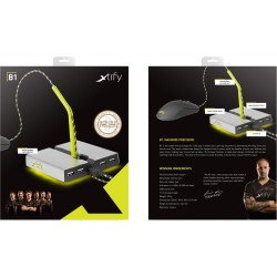 Buy CHERRY Xtrfy Mouse Bungee B4 - XG-B1-LED - LED 4-Port USB 2.0 Hub, 1.5m Cable in Cyprus, Nicosia, Limassol, Larnaka, Pafos