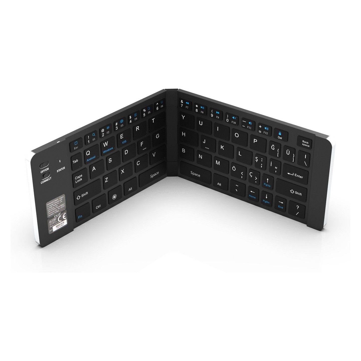 INCA Tastatur + Maus IBK-579BT BT 3.0 Mini-Größe. faltbar. 5-10m silver — Buy in Cyprus with Fast Delivery