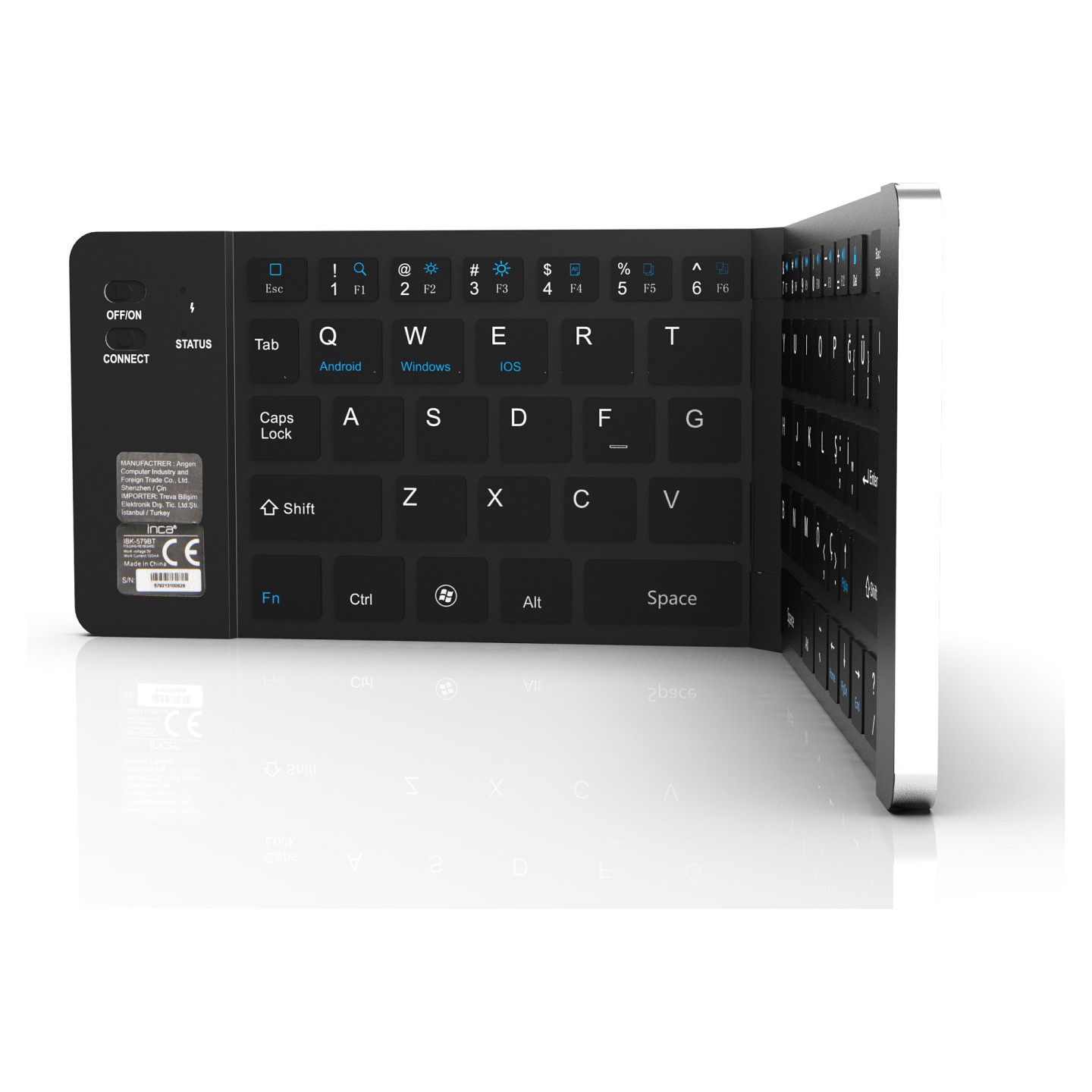INCA Tastatur + Maus IBK-579BT BT 3.0 Mini-Größe. faltbar. 5-10m silver — Buy in Cyprus with Fast Delivery