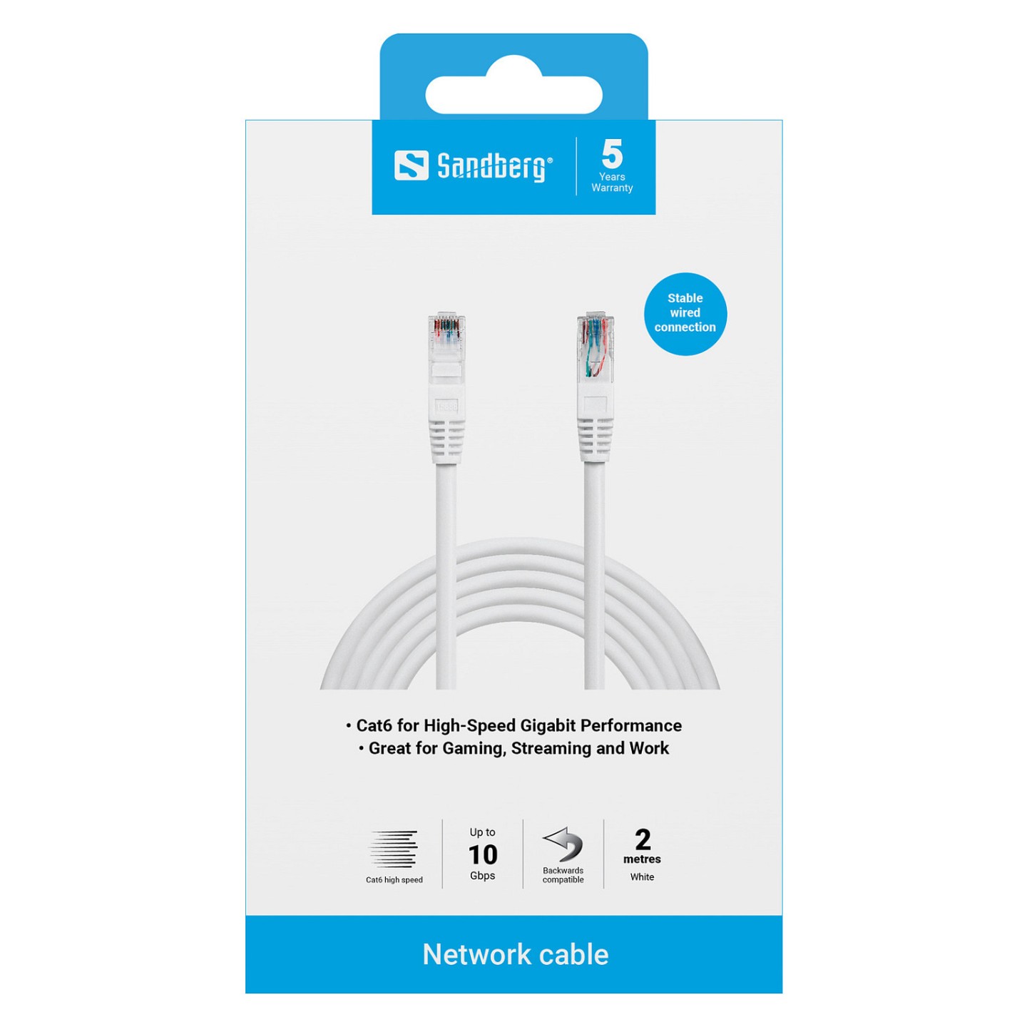 Patchkabel CAT6 RJ45 UTP 2m Sandberg — Buy in Cyprus with Fast Delivery