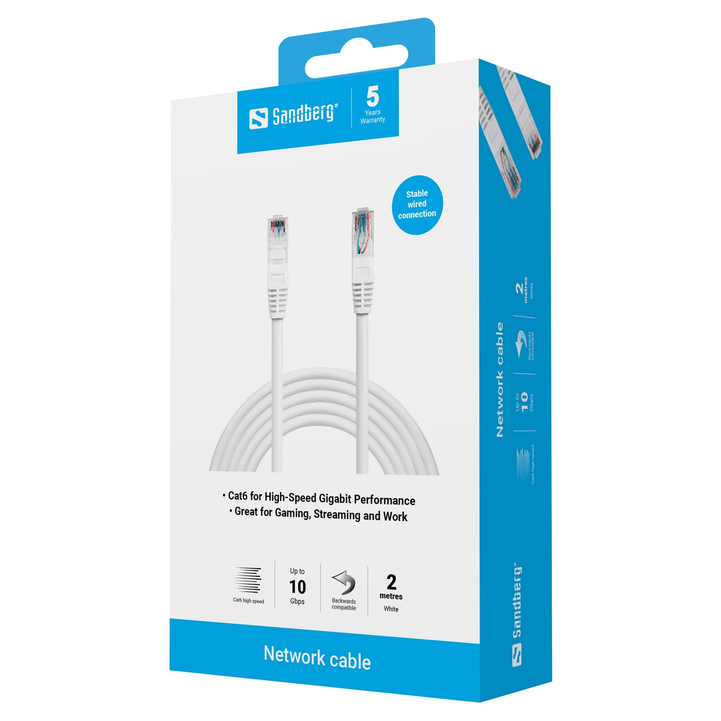 Patchkabel CAT6 RJ45 UTP 2m Sandberg — Buy in Cyprus with Fast Delivery