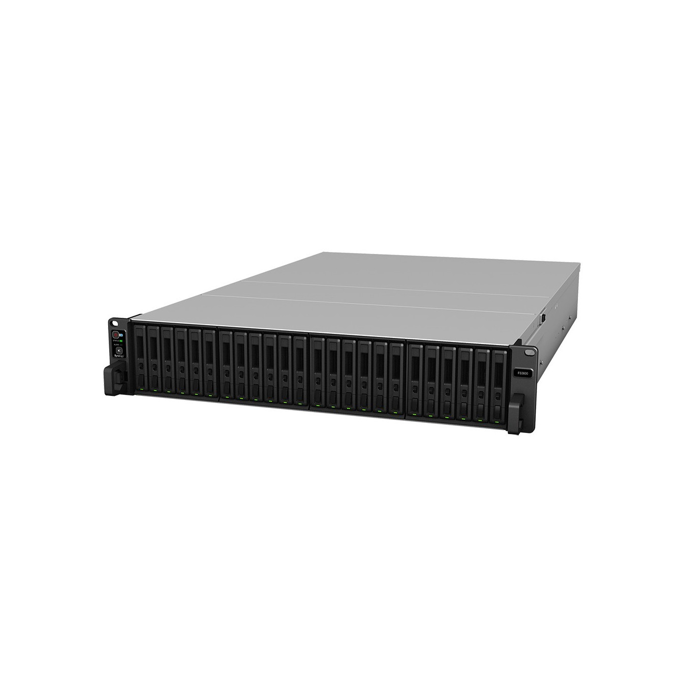 Synology FlashStation FS3600 - 24-Bay 2U Rack NAS - Intel Xeon D-1567 2.1/2.7GHz, 16GB DDR4, Black