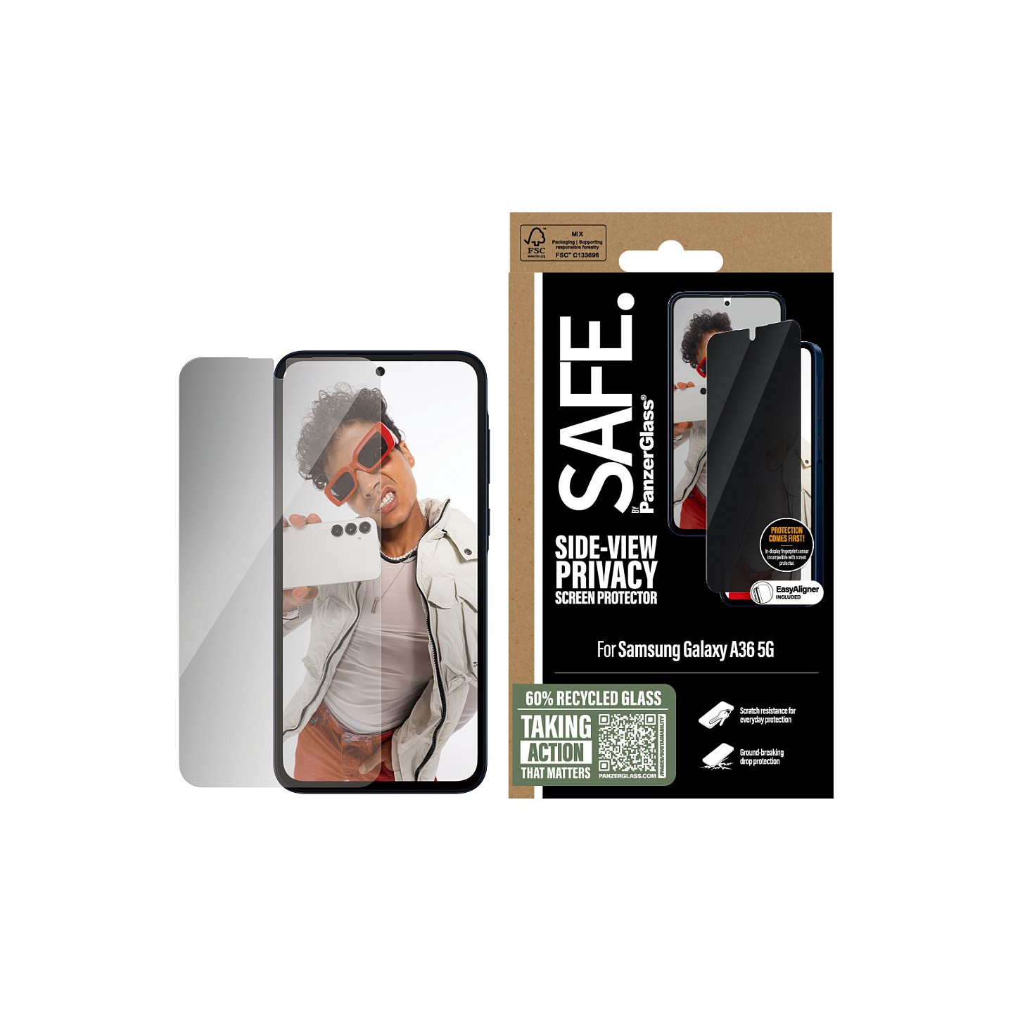 SAFE. Privacy Screen Protector Samsung Galaxy A36 5G — Buy in Cyprus with Fast Delivery