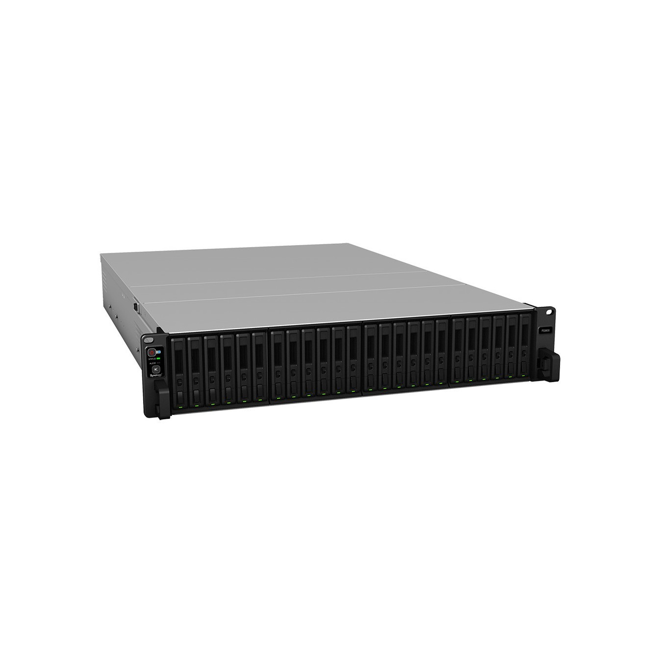 Synology FlashStation FS3600 - 24-Bay 2U Rack NAS - Intel Xeon D-1567 2.1/2.7GHz, 16GB DDR4, Black