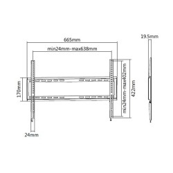 Equip Wandhalterung 37'-70' 1TFT Fest Slim 1Gelenk 35Kg sw retail — Buy in Cyprus with Fast Delivery