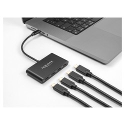 DELOCK USB 3.2 Gen 2 USB Type-C Hub mit 4 x USB Type-C Buchse - 10 Gbps — Buy in Cyprus with Fast Delivery