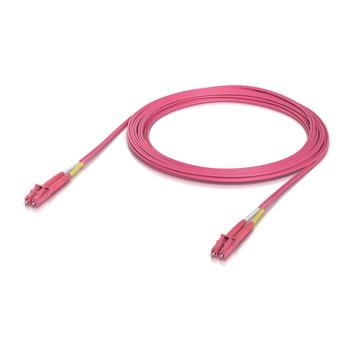 Ubiquiti OM4 Duplex LC UPC Fiber Patch Cable - UACC-OFC-M2-LULU-5M - 5m Rose, LC/LC, OM4, LSZH