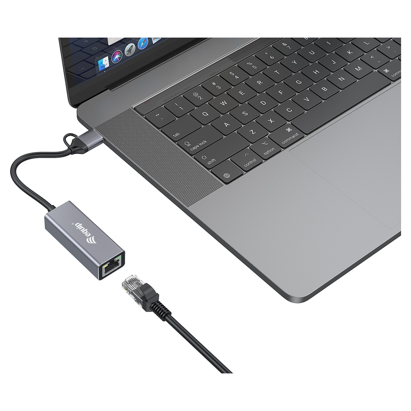 Equip Adapter USB-C - to RJ45 10 100 1000 2500 Mbps + USB-A — Buy in Cyprus with Fast Delivery