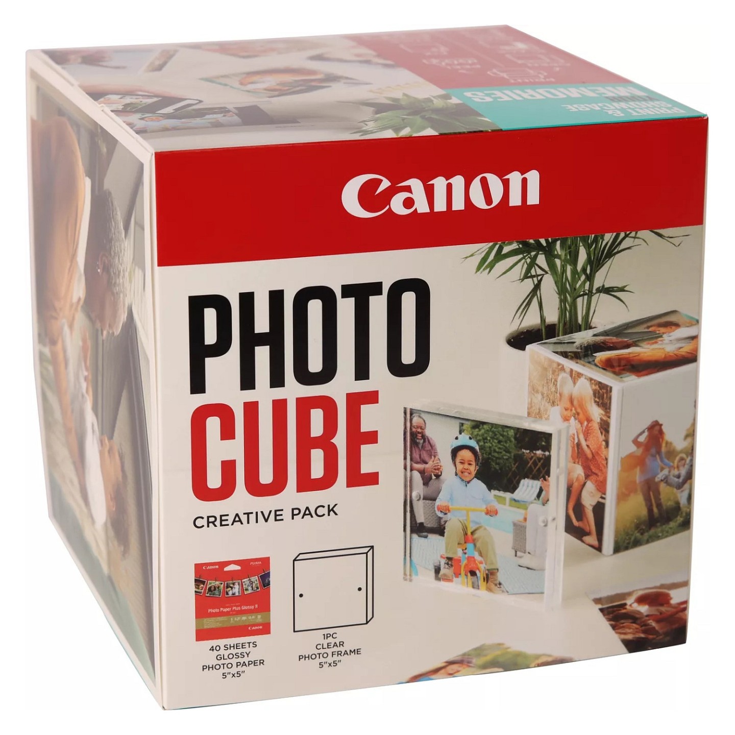 CANON Photo Cube Creative + PP-201 inkl.Fotopapier 40Bl. glossy blau — Buy in Cyprus with Fast Delivery