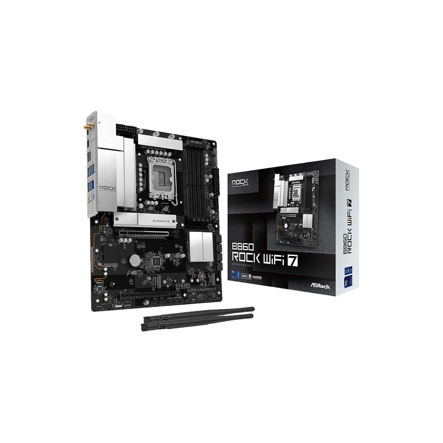 ASROCK B860 Rock WiFi 7 DDR5 Intel S1851 retail — Buy in Cyprus with Fast Delivery
