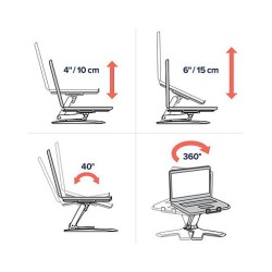 ERGOTRON Neo-Flex Notebook Lift Stand schwarz mit 1.6-6.3kg. belastbar 15cm Anhebung — Buy in Cyprus with Fast Delivery